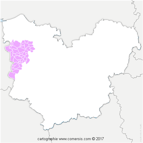 Communauté de Communes Lieuvin Pays d'Auge cartographie