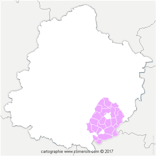 Communauté de Communes Loir-Lucé-Bercé cartographie