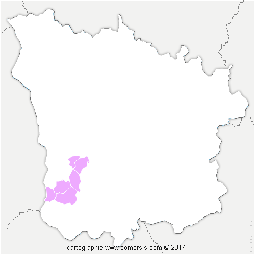 Communauté de Communes Loire et Allier cartographie