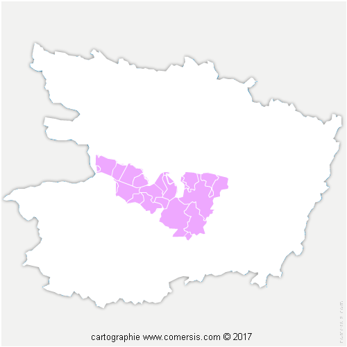 Communauté de Communes Loire Layon Aubance cartographie