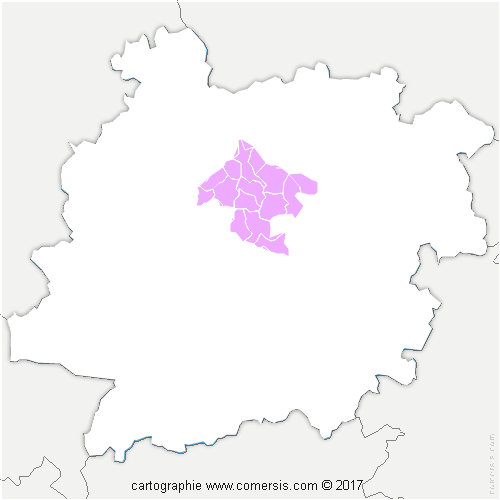Communauté de Communes Lot et Tolzac cartographie