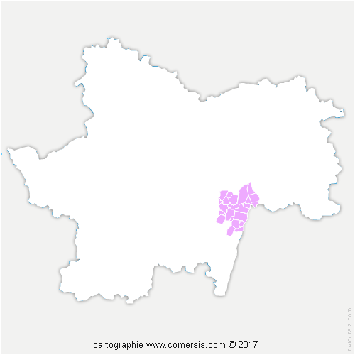 Communauté de Communes Mâconnais - Tournugeois cartographie