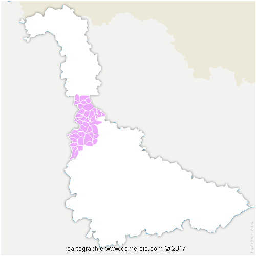 Communauté de Communes Mad et Moselle cartographie