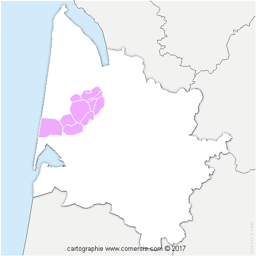 Communauté de Communes Médullienne cartographie