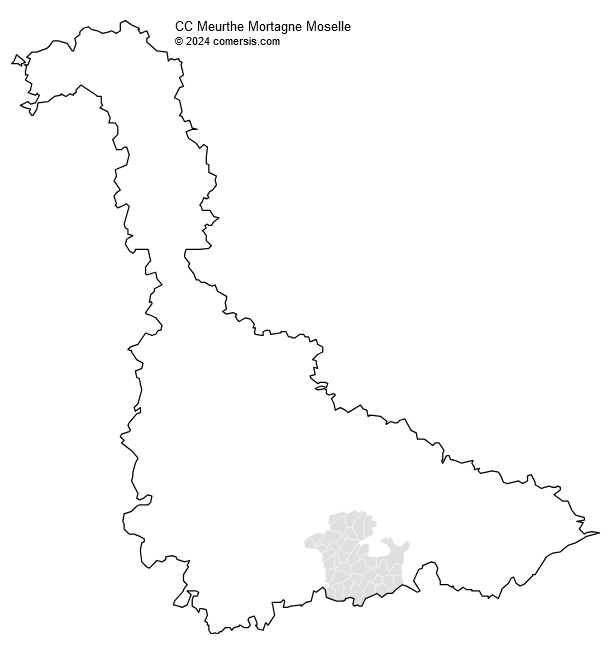 Communauté de Communes Meurthe Mortagne Moselle cartographie