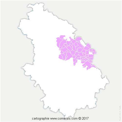 Communauté de Communes Meuse Rognon cartographie