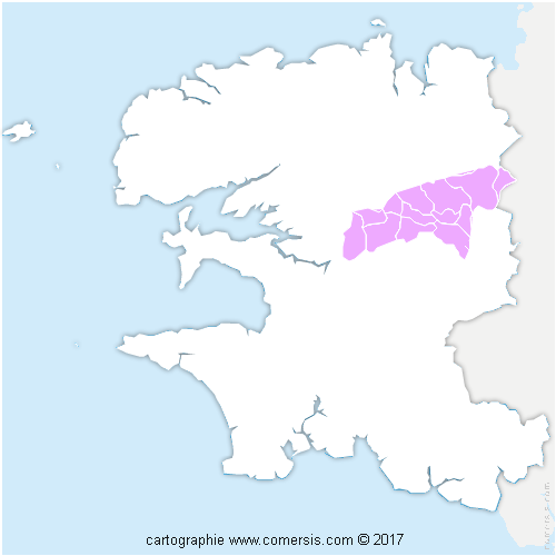 Communauté de Communes Monts d'Arrée Communauté cartographie