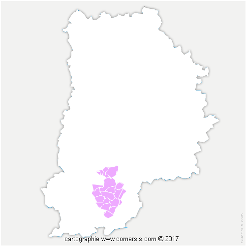 Communauté de Communes Moret Seine et Loing cartographie