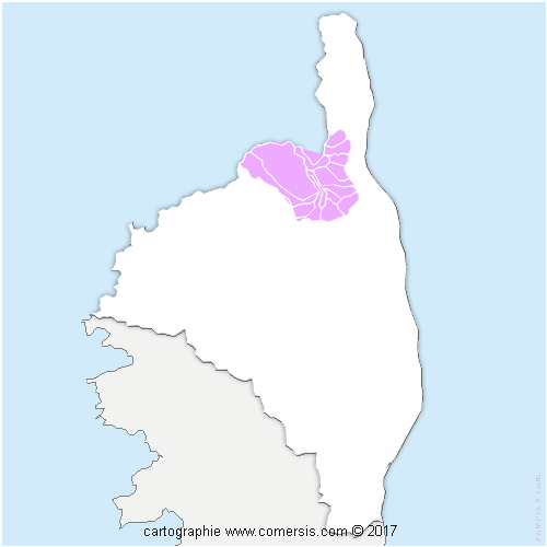 Communauté de Communes Nebbiu - Conca d'Oro cartographie