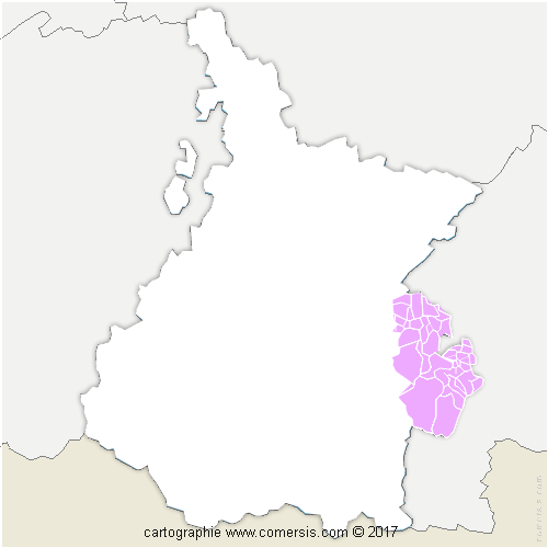 Communauté de Communes Neste Barousse cartographie