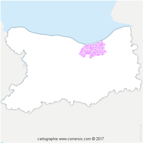 Communauté de Communes Normandie-Cabourg-Pays d'Auge cartographie