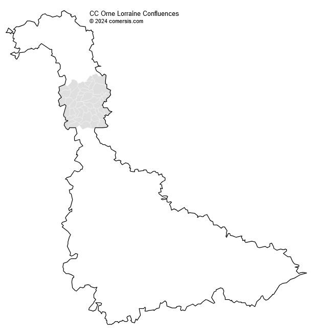 Communauté de Communes Orne Lorraine Confluences cartographie