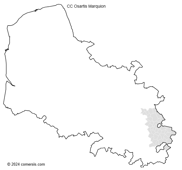 Communauté de Communes Osartis Marquion cartographie