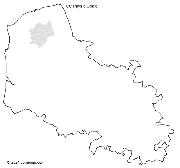 Communauté de Communes Pays d'Opale cartographie