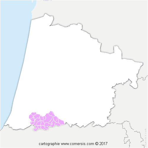 Communauté de Communes Pays d'Orthe et Arrigans cartographie