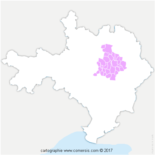 Communauté de Communes Pays d'Uzès cartographie