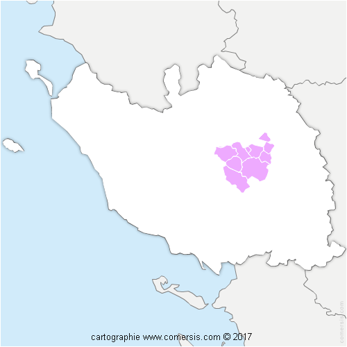 Communauté de Communes Pays de Chantonnay cartographie