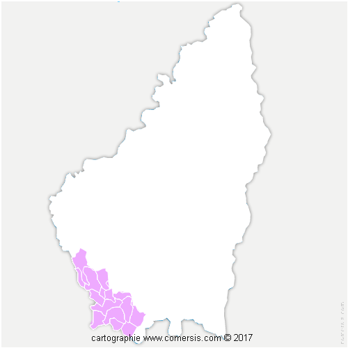 Communauté de Communes Pays des Vans en Cévennes cartographie