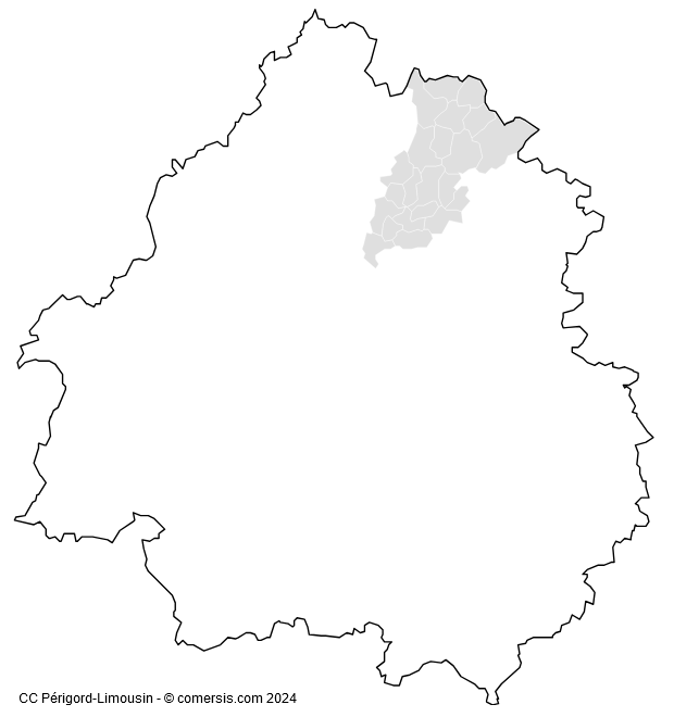 Communauté de Communes Périgord-Limousin cartographie