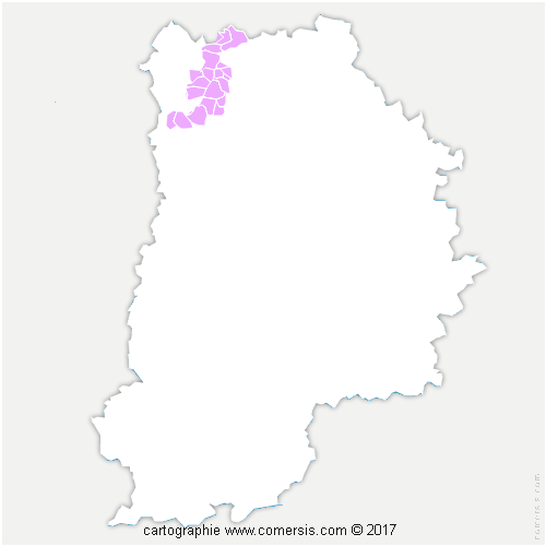 Communauté de Communes Plaines et Monts de France cartographie