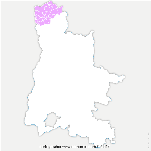 Communauté de Communes Porte de Dromardèche cartographie