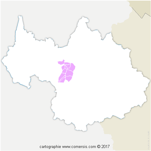 Communauté de Communes Porte de Maurienne cartographie