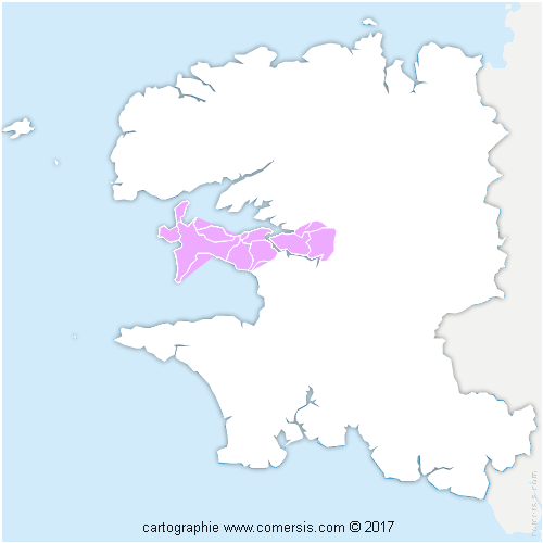 Communauté de Communes Presqu'île de Crozon-Aulne maritime cartographie
