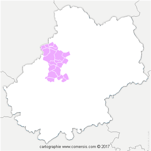 Communauté de Communes Quercy - Bouriane cartographie