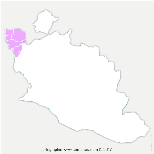Communauté de Communes Rhône Lez Provence cartographie