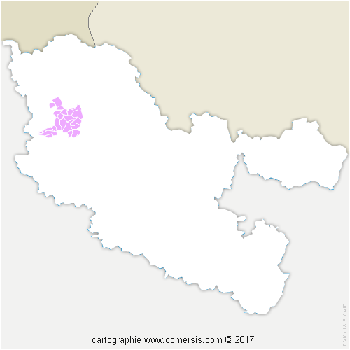 Communauté de Communes Rives de Moselle cartographie