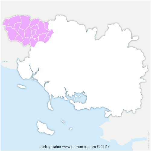 Communauté de Communes Roi Morvan Communauté cartographie