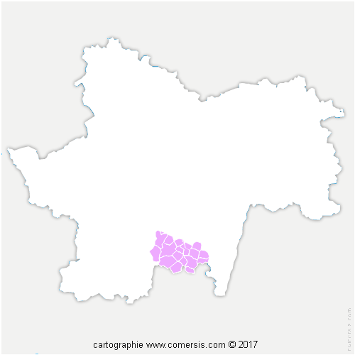 Communauté de Communes Saint Cyr Mère Boitier entre Charolais et Mâconnais cartographie