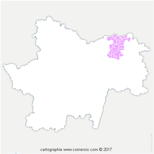 Communauté de Communes Saône Doubs Bresse cartographie