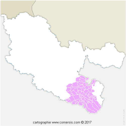 Communauté de Communes Sarrebourg Moselle Sud cartographie