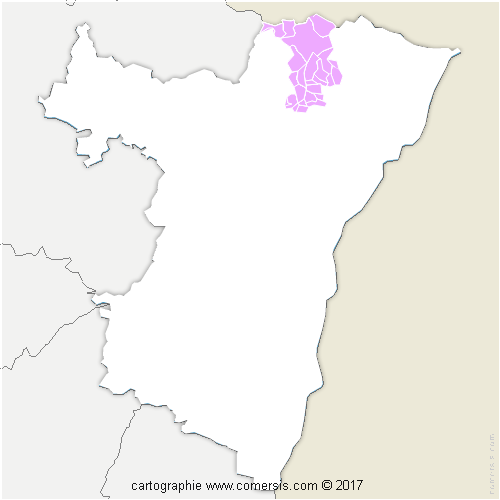 Communauté de Communes Sauer-Pechelbronn cartographie