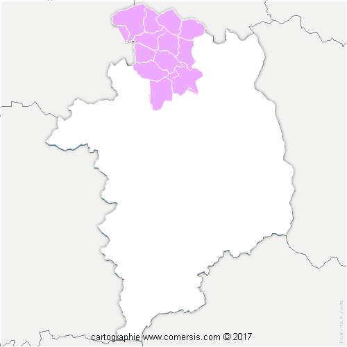 Communauté de Communes Sauldre et Sologne cartographie