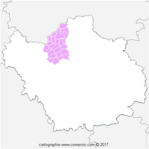 Communauté de Communes Seine et Aube cartographie