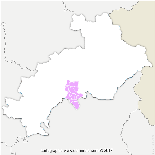 Communauté de Communes Serre-Ponçon Val d'Avance cartographie