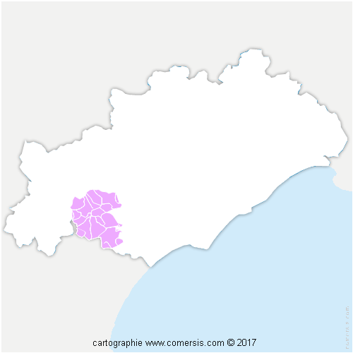 Communauté de Communes Sud-Hérault cartographie