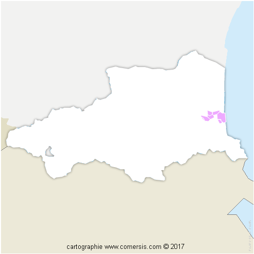 Communauté de Communes Sud-Roussillon cartographie