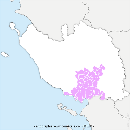 Communauté de Communes Sud Vendée Littoral cartographie