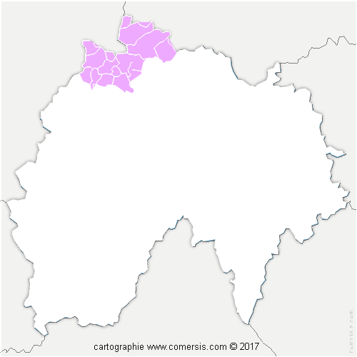 Communauté de Communes Sumène - Artense cartographie