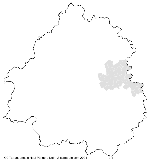 Communauté de Communes Terrassonnais Haut Périgord Noir cartographie