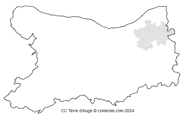 Communauté de Communes Terre d'Auge cartographie