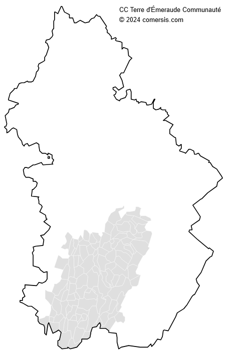 Communauté de Communes Terre d'Émeraude Communauté cartographie