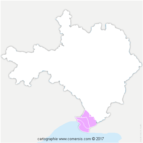 Communauté de Communes Terre de Camargue cartographie