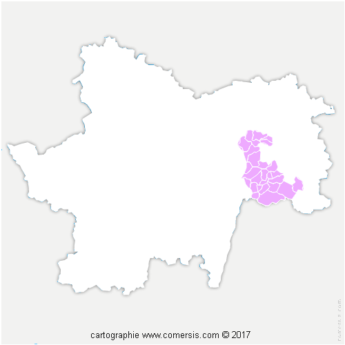 Communauté de Communes Terres de Bresse cartographie
