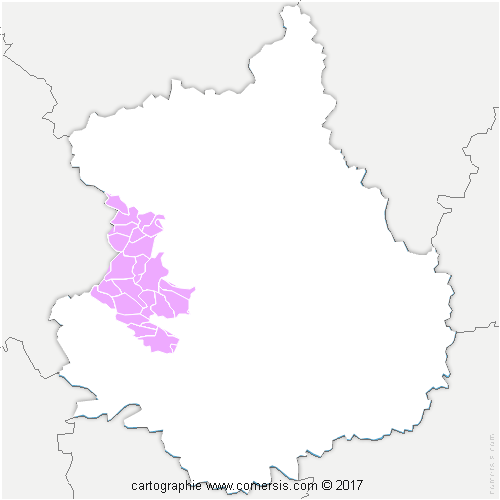 Communauté de Communes Terres de Perche cartographie
