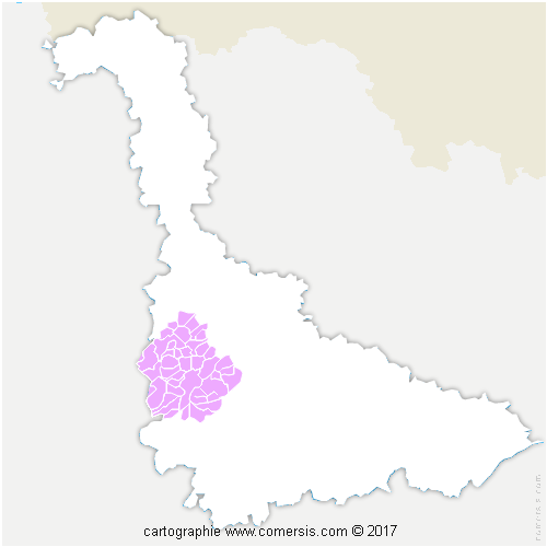 Communauté de Communes Terres Touloises cartographie