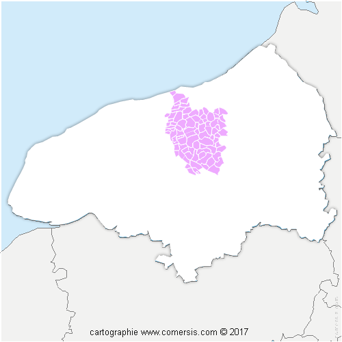 Communauté de Communes Terroir de Caux cartographie